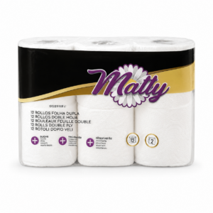 Matty Papier Toilette 2 Plis x12 Rouleaux