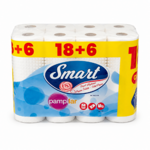Pampilar Smart – Papier Toilette 2 Plis x24 Rouleaux