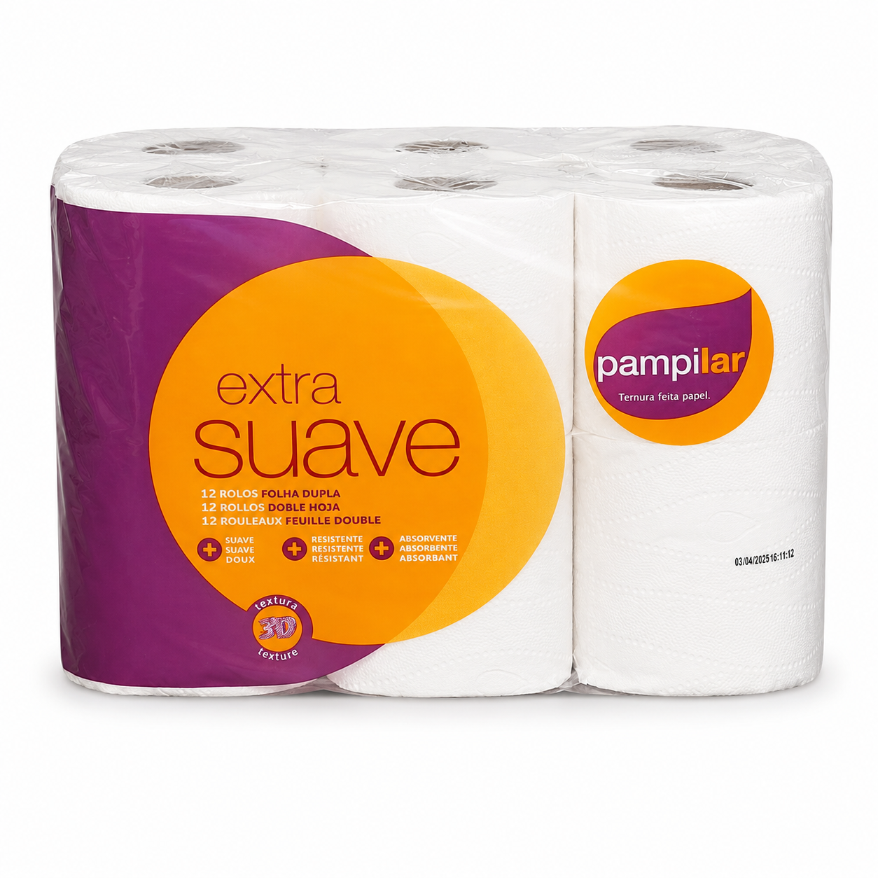 Pampilar Extra Suave – Papier Toilette 2 Plis x12 Rouleaux