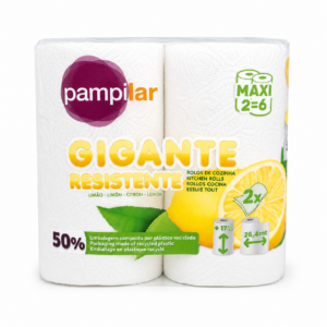 Pampilar Gigante Résistente Citron – Essuie-Tout 2 Plis x2 Rouleaux