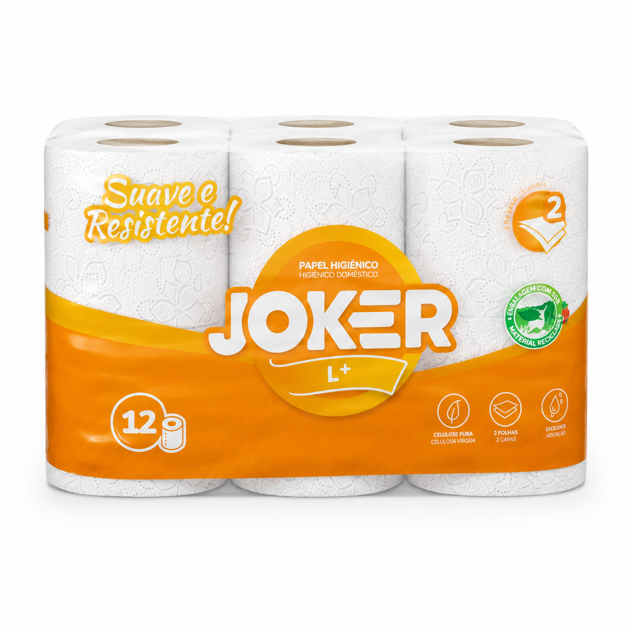 JOKER L+ – Papier Toilette 2 Plis Professionnel x12 Rouleaux