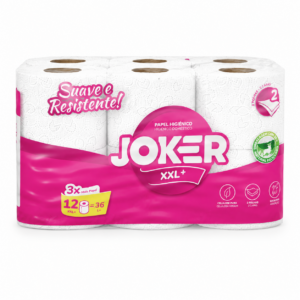 JOKER XXL+ – Papier Toilette 2 Plis 12 Rouleaux