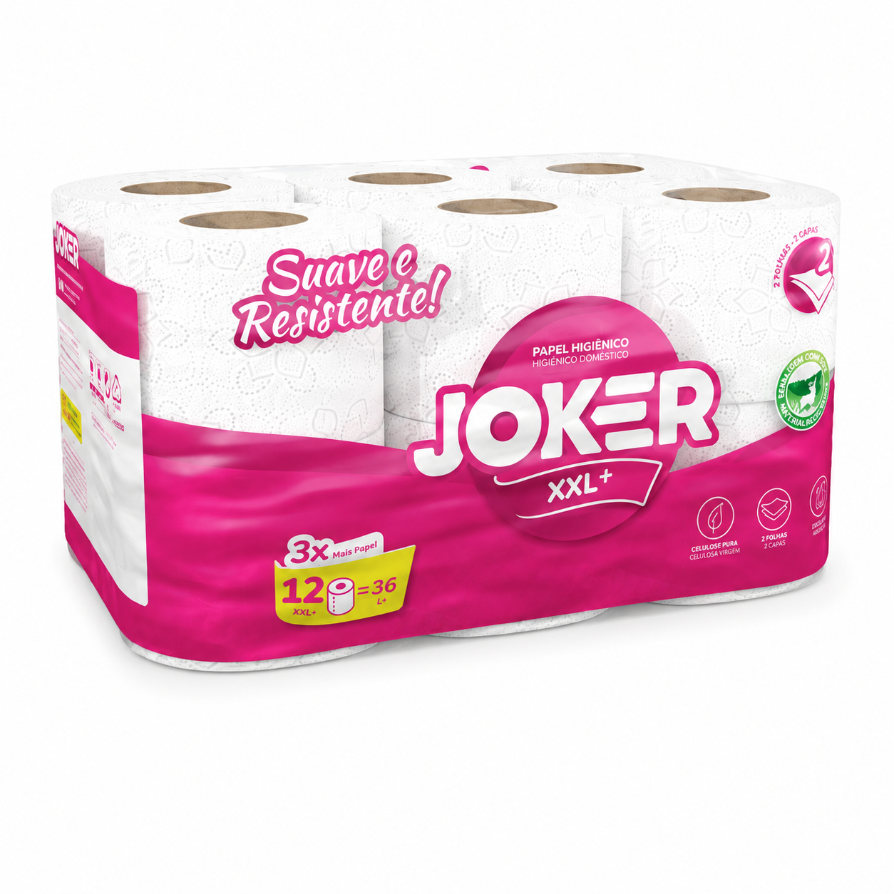 JOKER XXL+ – Papier Toilette 2 Plis 12 Rouleaux - Image 2