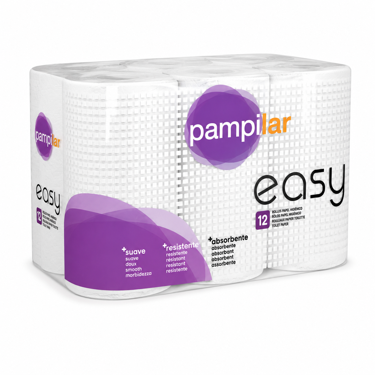 Pampilar Easy – Papier Toilette 2 Plis 12 Rouleaux - Image 2