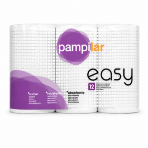 Pampilar Easy – Papier Toilette 2 Plis 12 Rouleaux