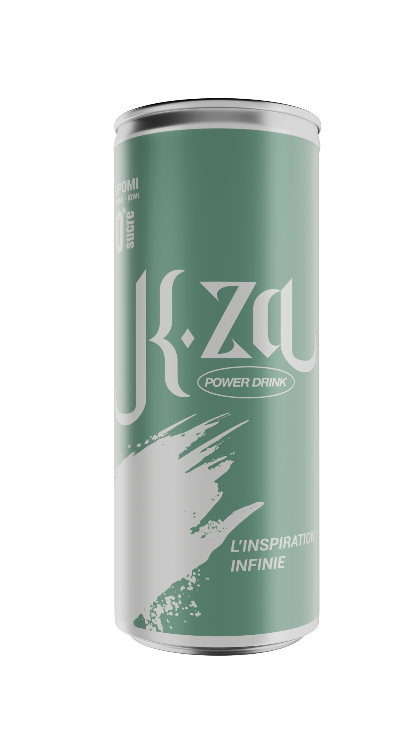 K.za KIPOMI Pomme & Kiwi 0% Sucre – Boisson Énergisante Gazeuse 250 ml