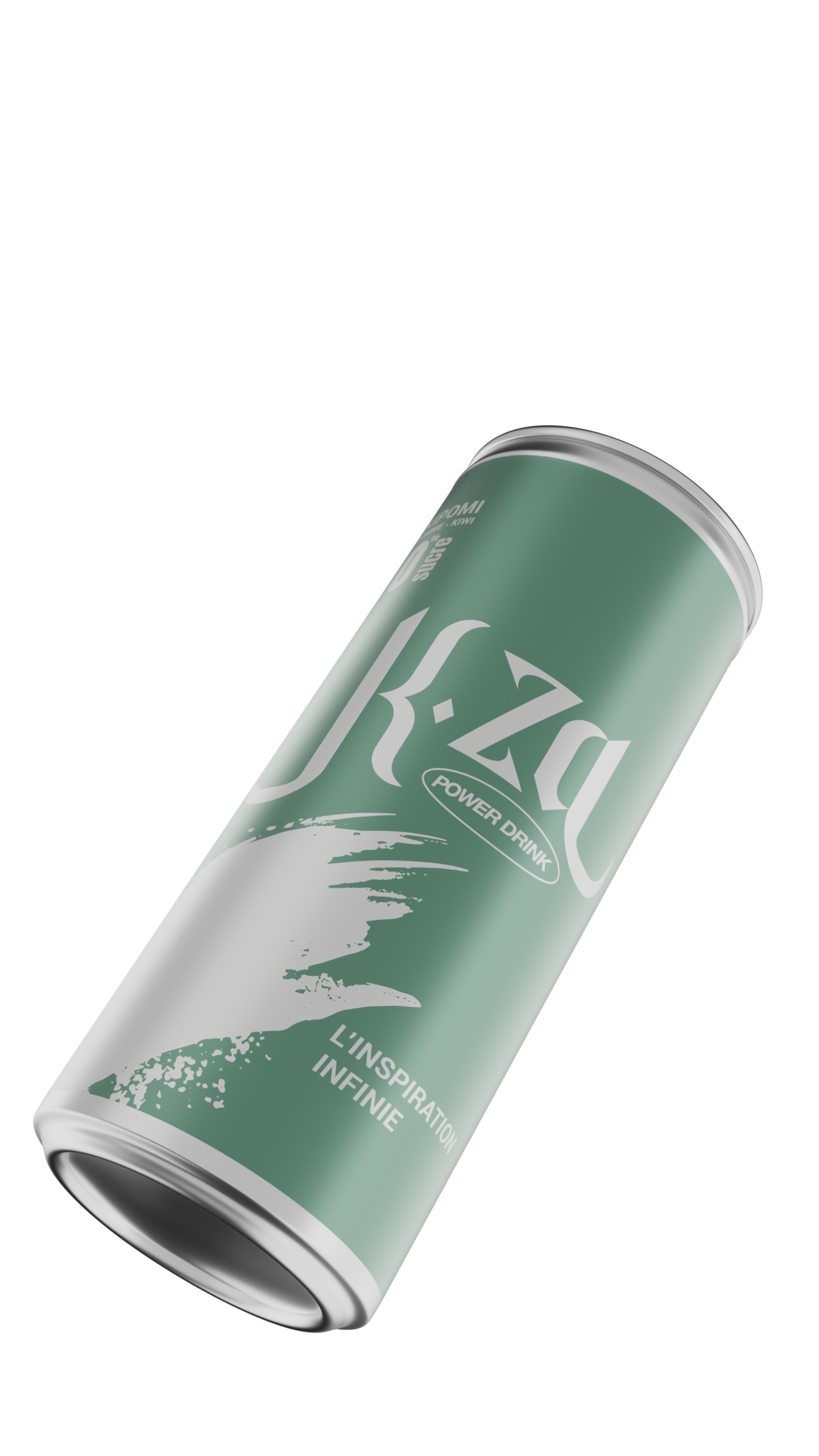 K.za KIPOMI Pomme & Kiwi 0% Sucre – Boisson Énergisante Gazeuse 250 ml - Image 4
